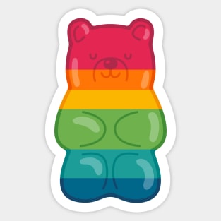 Rainbow Gummy Bear Sticker